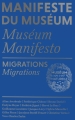 Couverture Migrations Editions Reliefs (Manifeste du Museum) 2018