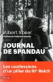 Couverture Journal de Spandau Editions Fayard (Pluriel) 2018