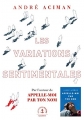 Couverture Les variations sentimentales Editions Grasset (En lettres d'ancre) 2019