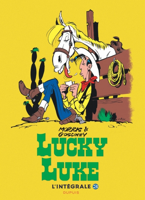 Couverture Lucky Luke, intégrale, tome 3 : 1952 - 1956