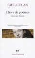 Couverture Choix de poèmes Editions Gallimard  (Poésie) 1998