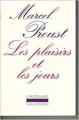 Couverture Les plaisirs et les jours suivi de L'indifférent Editions Gallimard  1980