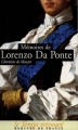 Couverture Mémoires de Lorenzo Da Ponte Editions Mercure de France (Le Temps retrouvé) 2000