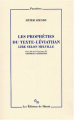 Couverture Les Prophéties du Texte-Léviathan - Lire selon Melville Editions de Minuit (Paradoxe) 2004