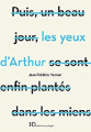 Couverture Les yeux d'Arthur Editions Ateliers Henry Dougier 2019