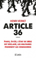 Couverture Article 36 Editions JC Lattès 2019