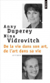 Couverture De la vie dans son art, de l'art dans sa vie Editions Points (Lettres croisées) 2009