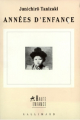 Couverture Années d'enfance Editions Gallimard  (Haute enfance) 1993