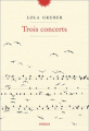Couverture Trois concerts Editions Phebus 2019