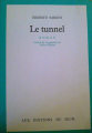 Couverture Le tunnel Editions Seuil 1978