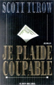 Couverture Je plaide coupable Editions Albin Michel 1995