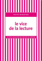 Couverture Le vice de la lecture Editions du Sonneur (La Petite Collection) 2016