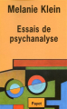 Couverture Essais de psychanalyse Editions Payot 2005