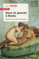 Couverture Sexe et pouvoir à Rome Editions Tallandier (Texto) 2019