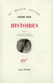 Couverture Histoires Editions Gallimard  (Du monde entier) 1977