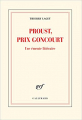 Couverture Proust, prix Goncourt : Une émeute littéraire Editions Gallimard  (Blanche) 2019