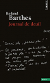 Couverture Journal de deuil Editions Points (Essais) 2016