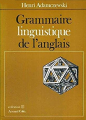 Couverture Grammaire linguistique de l'anglais Editions Armand Colin 1982