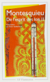 Couverture De l'esprit des lois, tome 2 Editions Flammarion (GF) 1999