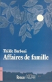 Couverture Affaires de famille Editions Favre 1987