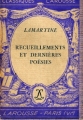 Couverture Recueillements et dernières poésies Editions Larousse (Classiques) 1935