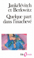 Couverture Quelque part dans l'inachevé Editions Folio  (Essais) 1987