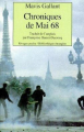 Couverture Chroniques de Mai 68 Editions Rivages (Poche - Bibliothèque étrangère) 1998