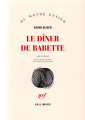 Couverture Le Dîner de Babette / Le Festin de Babette Editions Gallimard  (Du monde entier) 1961