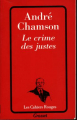Couverture Le crime des Justes Editions Grasset (Les Cahiers Rouges) 2000