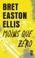 Couverture Moins que zéro Editions 10/18 2017