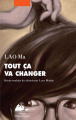 Couverture Tout ça va changer Editions Philippe Picquier (Chine) 2015
