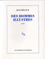 Couverture Des hommes illustres Editions de Minuit 1993