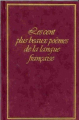 Couverture Les cent plus beaux poèmes de la langue française Editions France Loisirs 1988