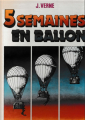 Couverture 5 semaines en ballon, illustré Editions du Bois de Boulogne (Prestige de la jeunesse) 1979