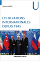 Couverture Les relations internationales depuis 1945 Editions Armand Colin (U) 2019