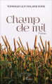 Couverture Champ de mil Editions L'Harmattan 2016