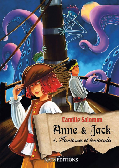 Couverture Anne & Jack, tome 1 : Fantômes et tentacules