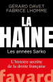 Couverture La haine Editions Fayard 2019