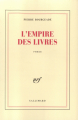 Couverture L'empire des livres Editions Gallimard  (Blanche) 1989