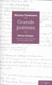 Couverture Grands poèmes Editions Syrtes 2018