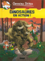 Couverture Geronimo Stilton (BD), tome 08 : Dinosaures en action ! Editions Glénat 2012