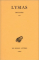 Couverture Discours, tome 1 : I - XV Editions Les Belles Lettres (Collection des universités de France - Série grecque) 2003