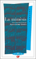 Couverture La mimèsis Editions Garnier Flammarion 2002