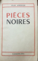 Couverture Pièces noires Editions Calmann-Lévy 1957