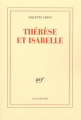 Couverture Thérèse et Isabelle Editions Gallimard  (Blanche) 2000