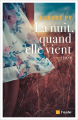 Couverture La nuit quand elle vient Editions de l'Aube 2019