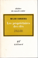Couverture Les propriétaires des clés Editions Gallimard  (Théatre du monde entier) 1969