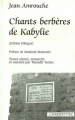 Couverture Chants berbères de Kabylie Editions L'Harmattan 2004