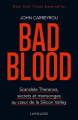 Couverture Bad blood Editions Larousse 2019