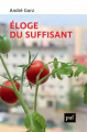 Couverture Eloge du suffisant Editions Presses universitaires de France (PUF) 2019